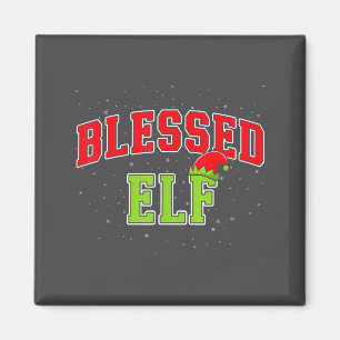 Blessed Elf Christmas Family Matching Group Xmas  Magnet