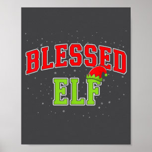 Blessed Elf Christmas Family Matching Group Xmas  Poster