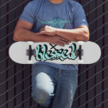 Blessed Faith Urban Street Art Hand Lettering Skateboard<br><div class="desc">Hand Lettering "Jesus" Skateboard</div>