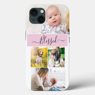 Blessed Family Photo Mum Memories Pink iPhone 13 Case