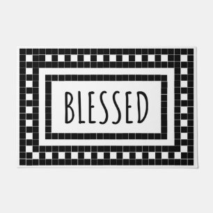 Blessed Farmhouse Inspired Tile Doormat