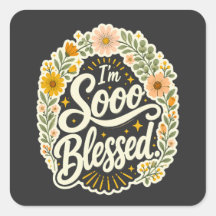 Blessed Floral Christian Faith Based Design 
