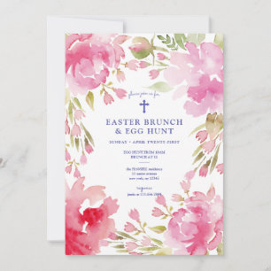 Blessed Foliage Easter Brunch Invitation