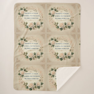 Blessed Forever AI art  Sherpa Blanket