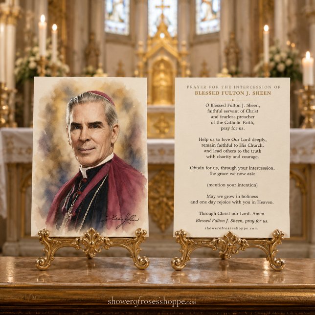Blessed Fulton Sheen Intercession Prayer Holy  (Creator Uploaded)