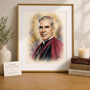 Blessed Fulton Sheen Intercession Prayer Holy Poster