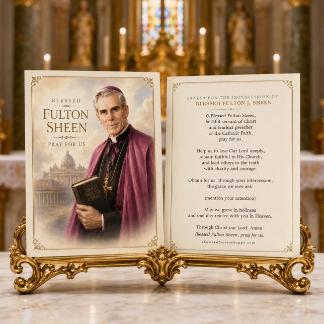 Blessed Fulton Sheen Pray for Us Catholic Holy  (Creator Uploaded)