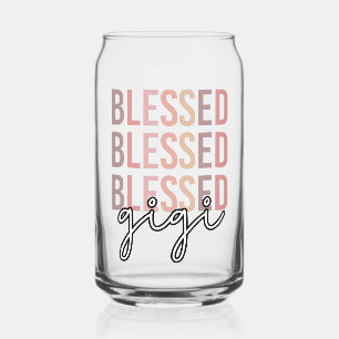 Blessed Gigi   Gifts for Gigi Grandma Can Glass