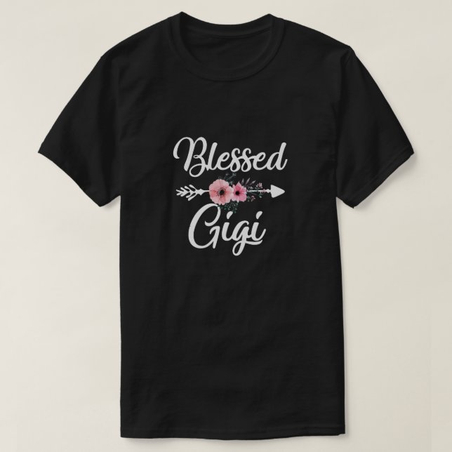 Blessed Gigi Heart Decoration Gigi For Mothers Day T-Shirt (Design Front)