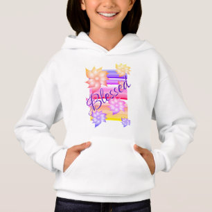 Blessed Girls White Hoodie