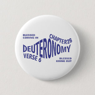 Blessed Going&Coming Eng 6 Cm Round Badge