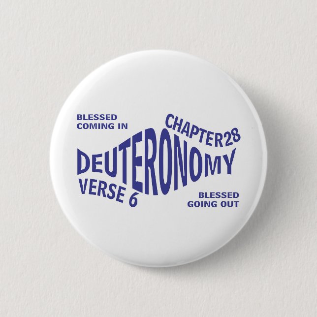 Blessed Going&Coming Eng 6 Cm Round Badge (Front)