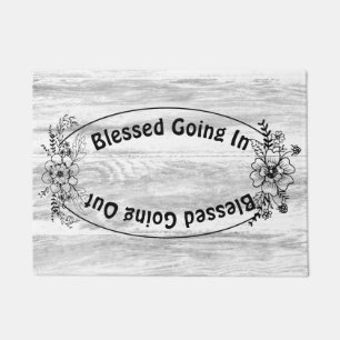 Blessed Going In Blessed Going Out Christian Doormat