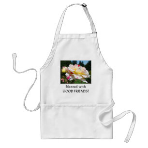 BLESSED GOOD FRIENDS! Rose Apron Gifts