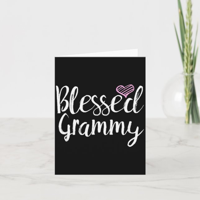 Blessed Grammy - Grandma  Card (Front)