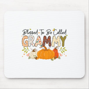 Blessed Grammy Pumpkin Fall Autumn Thanksgiving Mo Mouse Pad