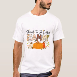 Blessed Grammy Pumpkin Fall Autumn Thanksgiving Mo T-Shirt