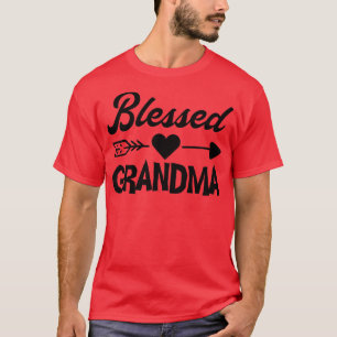 Blessed Grandma Arrow Heart Proud Christian Grandm T-Shirt
