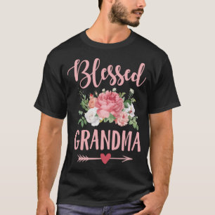 Blessed Grandma Cute Floral Mother's Day T-Shirt