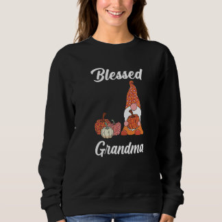 Blessed Grandma Pumpkin Gnome Family Matching Than Sweatshirt