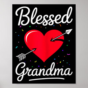 Blessed grandma shirt women happy mothers day poster
