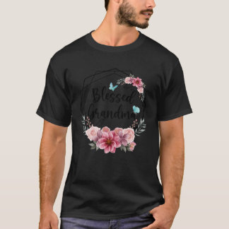 Blessed Grandma with Floral Mother s Day 2023 T-Shirt
