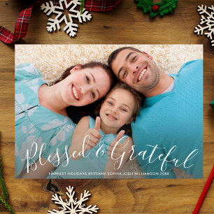 Blessed & Grateful Christmas Holiday Fun Photo
