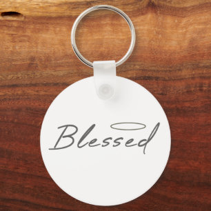 Blessed Halo Religious Design For Christian Gift Key Ring