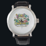Blessed, Happy & Lucky Together Watch<br><div class="desc">Celebrate the power of family with this fun and stylish Family Squad design. Perfect for matching outfits, family gatherings, vacations, and everyday wear. This design highlights love, unity, and the special bond that makes every family a true squad. Great for parents, kids, and relatives who enjoy showing their family pride...</div>