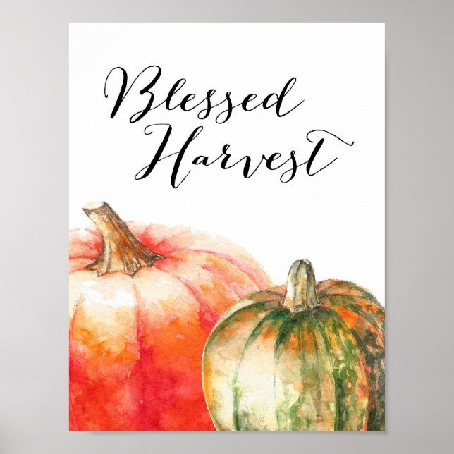 Blessed Harvest - Thanksgiving Poster (Front)
