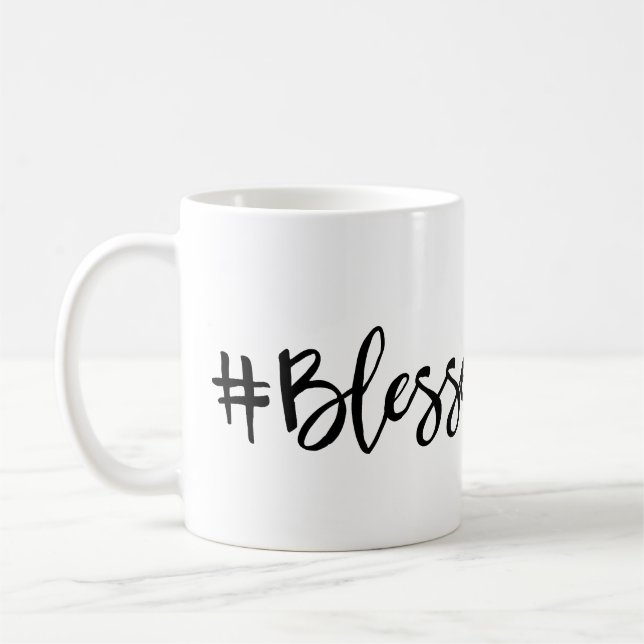 Blessed Hashtag Coffee Mug (Left)