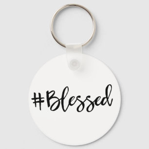 Blessed Hashtag Key Ring