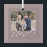Blessed Heart Editable Colour Christmas Ornament<br><div class="desc">Photo gifts make the best gifts! Easily personalised with your text and/or photo(s) for a custom look. Designed by Berry Berry Sweet,  Modern Stationery and Personalised Gifts. Visit our website at www.berryberrysweet.com to see our full product lines.</div>