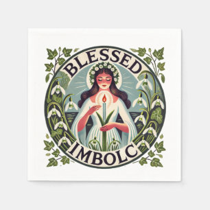 Blessed Imbolc Napkin