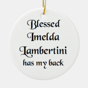 blessed imelda lambertini ceramic ornament