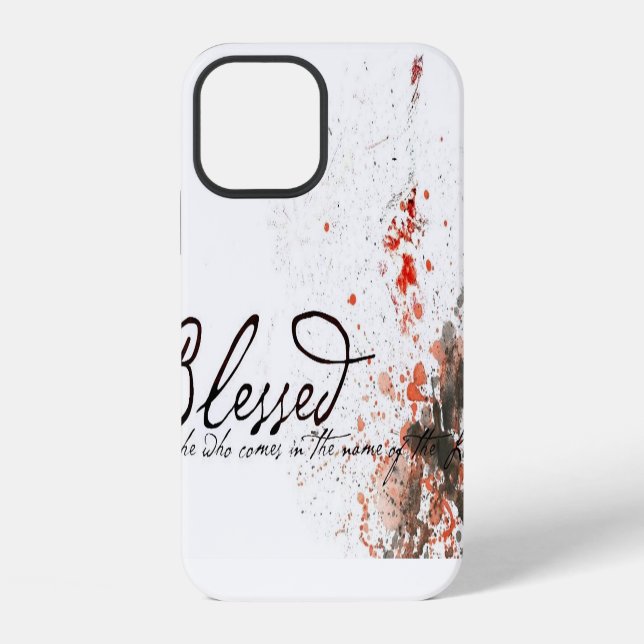 Blessed is he iPhone case (Back)