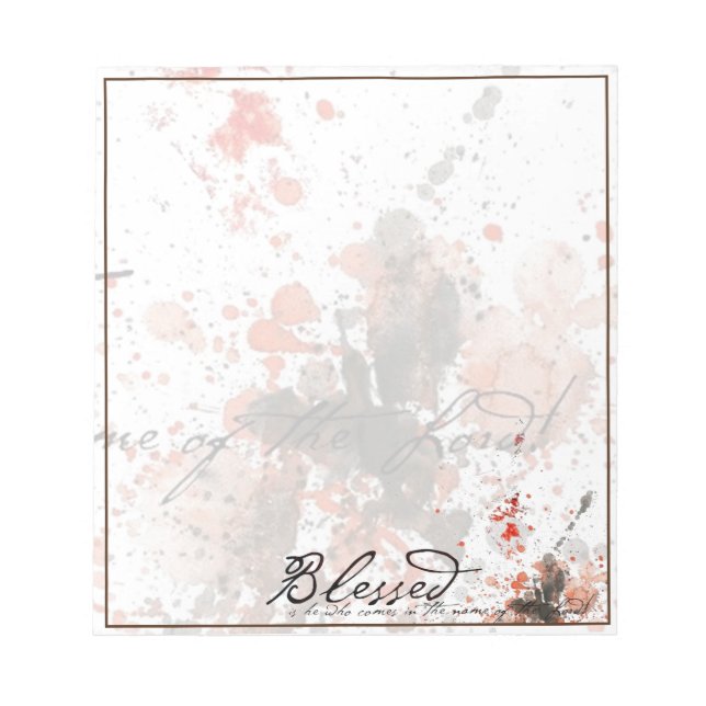 Blessed is he notepad (Front)
