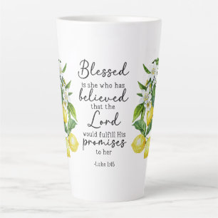 Blessed Is She Latte Mug