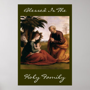 blessed is the holy family poster