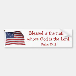 Blessed is the nation Bumper Sticker2 Sticker