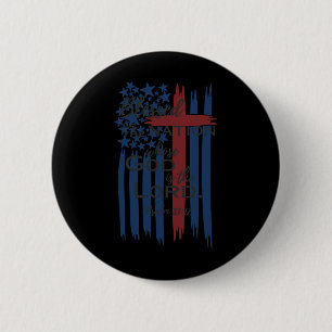 Blessed Is The Nation Whose God Is The Lord Americ 6 Cm Round Badge