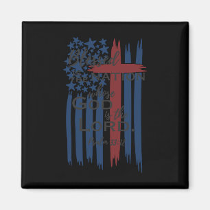 Blessed Is The Nation Whose God Is The Lord Americ Magnet