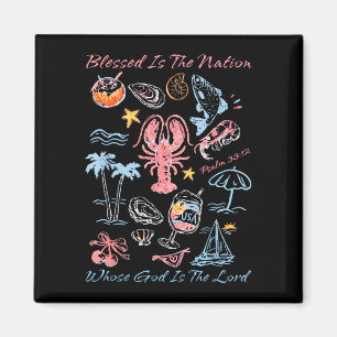 Blessed is the nation whose god is the lord ocean magnet
