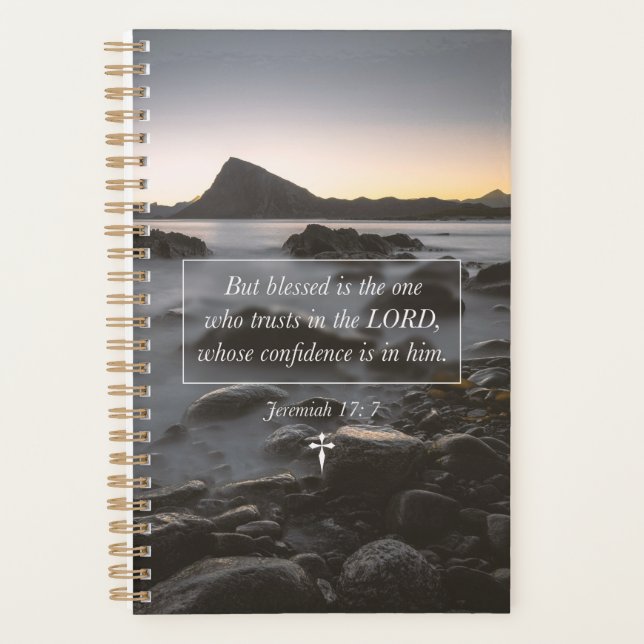 Blessed Is The One Who Trusts In The LORD Faith Planner (Front)