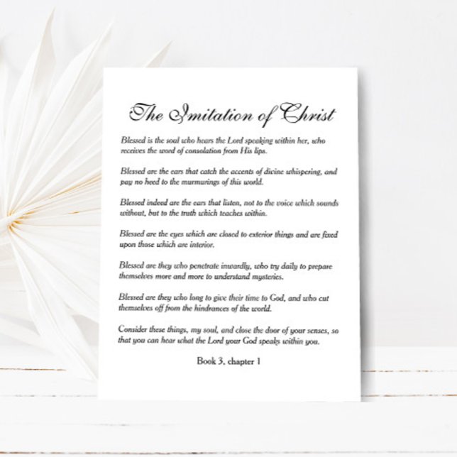 Blessed is the soul who hear the Lord  Postcard (Creator Uploaded)