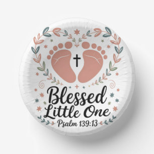 Blessed Little One Paper Plate