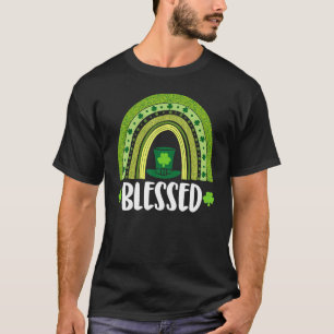 Blessed Lucky Men St Patrick's Day Rainbow Love 2 T-Shirt