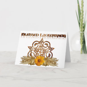 Blessed Lughnasadh Pagan Sabbat Greeting Card