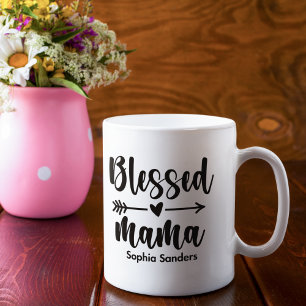 Blessed Mama Cute Mom Coffee Mug
