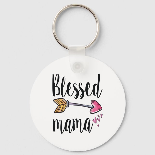 Blessed Mama Key Ring (Front)